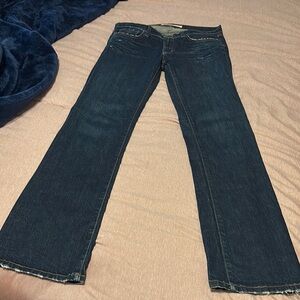 J Brand dark wash mid rise flare jeans EUC size 29/33.5” inseam EUC